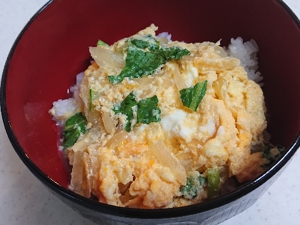 ひき肉の玉子丼