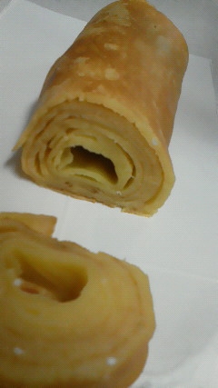 玉子焼きフライパンで バウムクーヘン レシピ 作り方 By トモ 楽天レシピ