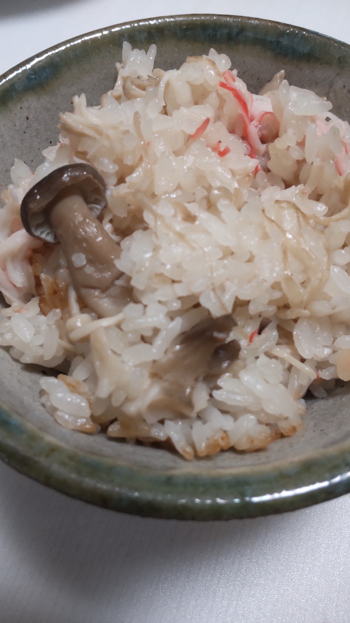 きのことカニカマde炊き込みご飯☆