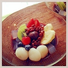 簡単＆ヘルシー★アサイーあんみつ