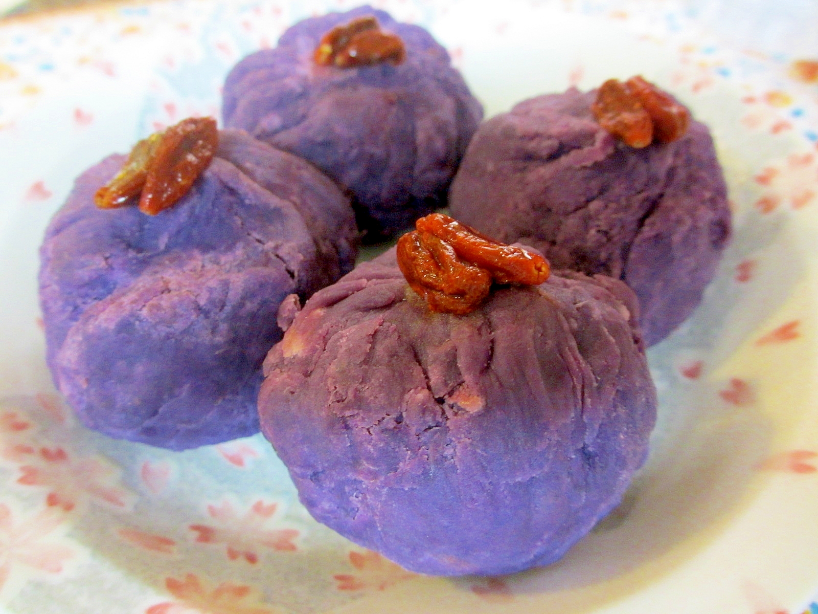 紫芋の塩糀茶巾