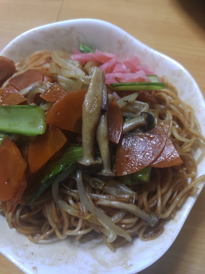 ごぼう入り♪だし醤油焼きそば