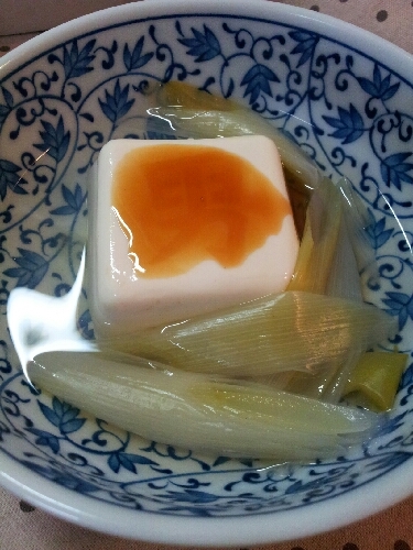 節約！手抜きの湯豆腐