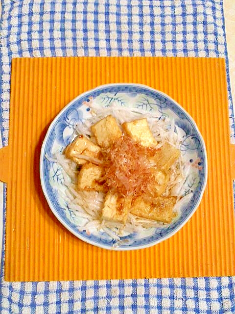 大根と厚揚げのサラダ♪