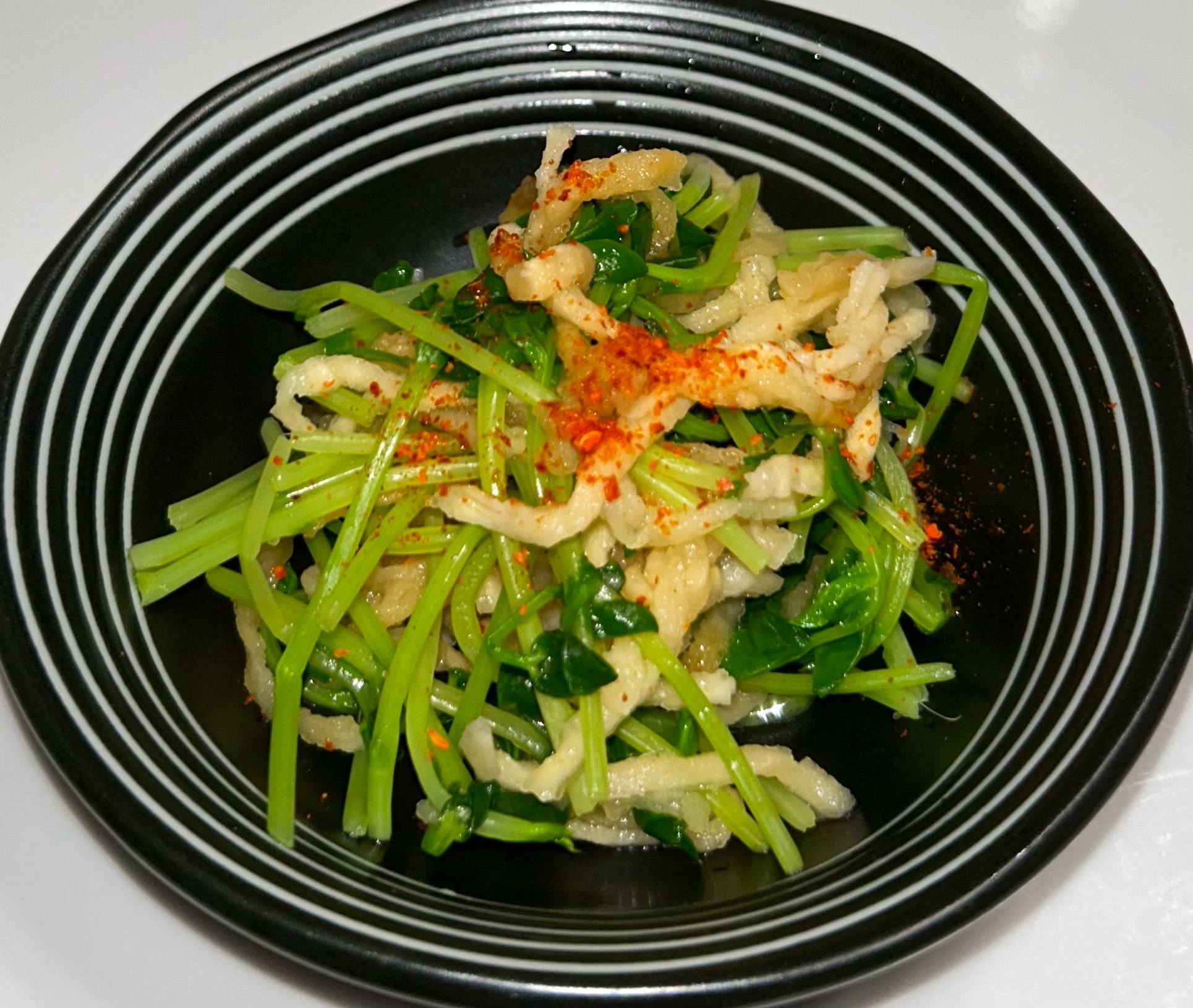 切り干し大根と豆苗の甘酢♩