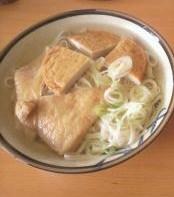 甘いいなりのきつねうどん