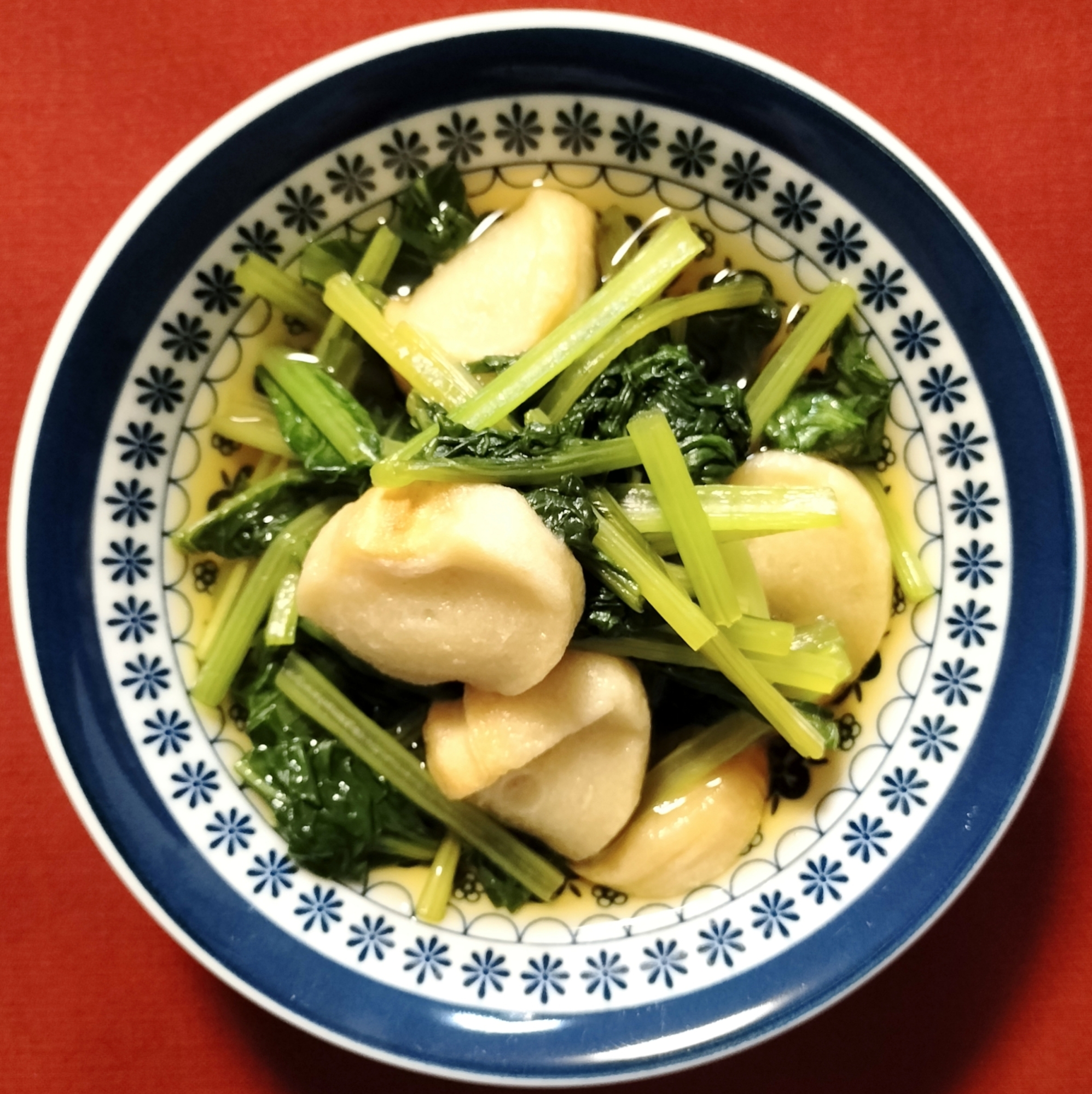 【シンプル】小松菜とお麩の煮物