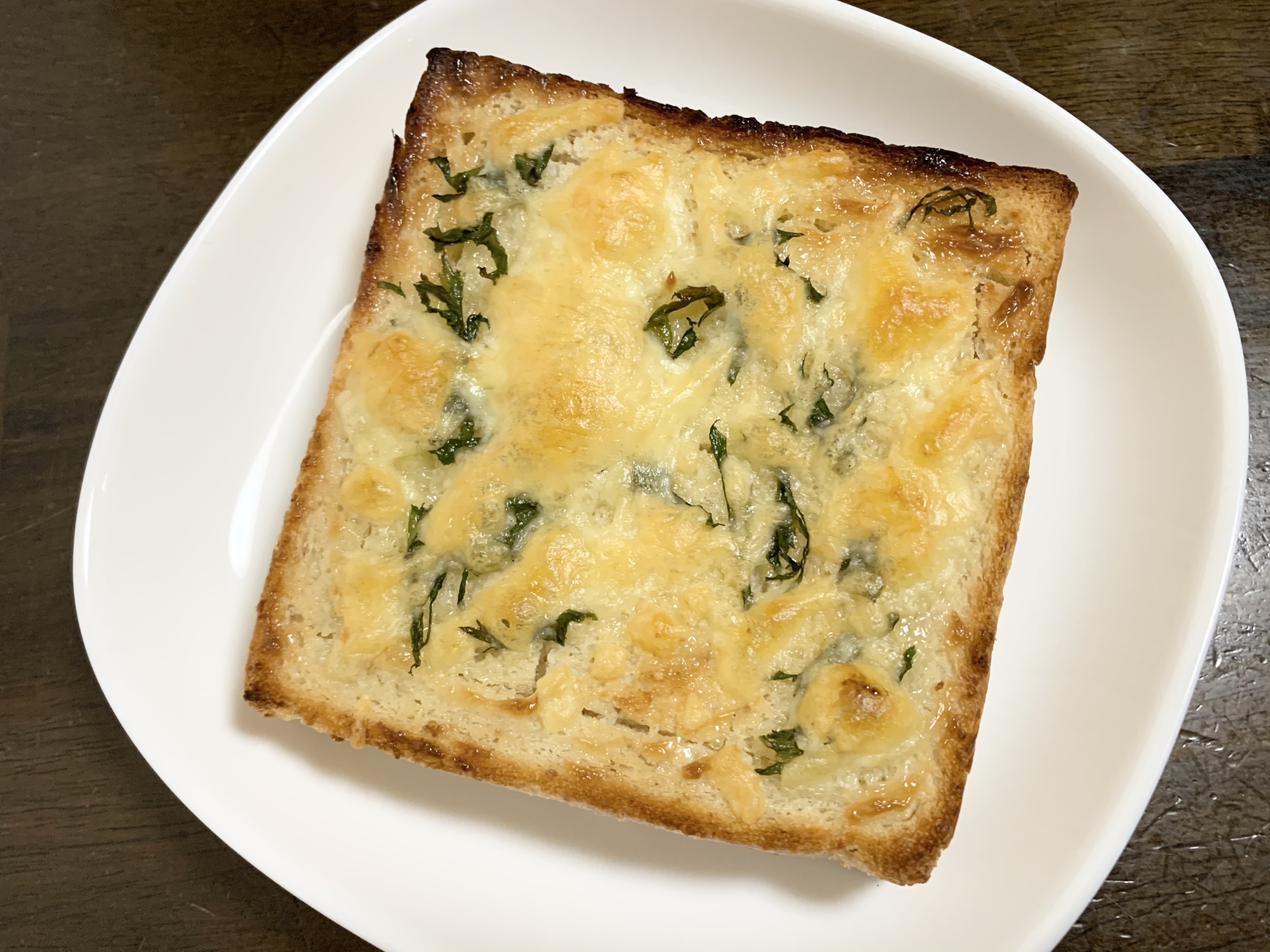 簡単レシピ　大葉チーズトースト