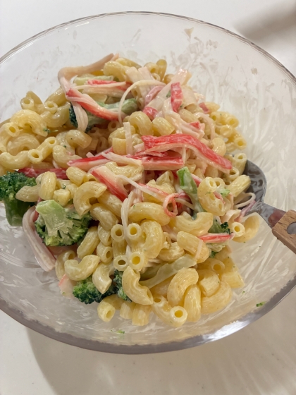 ブロッコリーとカニカマのマカロニサラダ✿