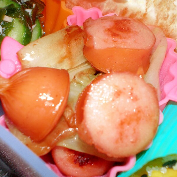 お弁当に ウインナーとレタスの炒め物 レシピ 作り方 By みえ仔 楽天レシピ お弁当に ウインナーとレタスの炒め物 レシピ 作り方 By みえ仔 楽天レシピ