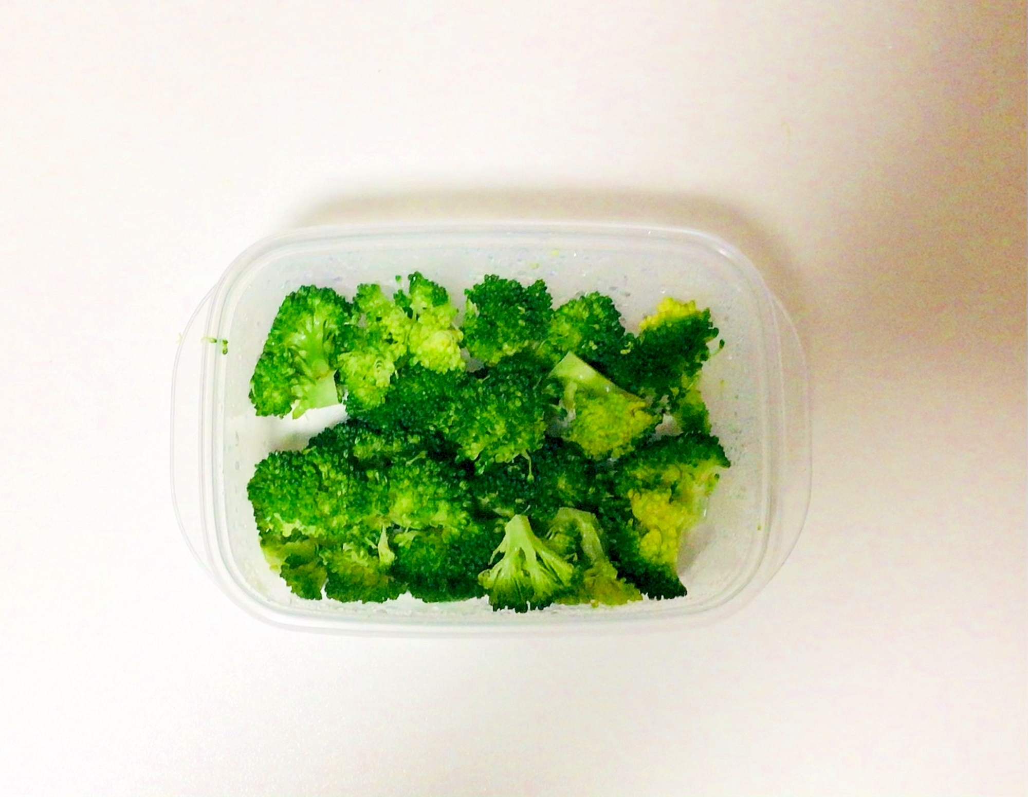 お弁当用ブロッコリーの塩ゆで