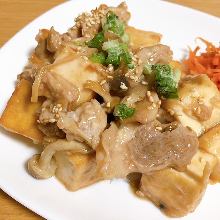 きのこと厚揚げの甘酢焼き★*。