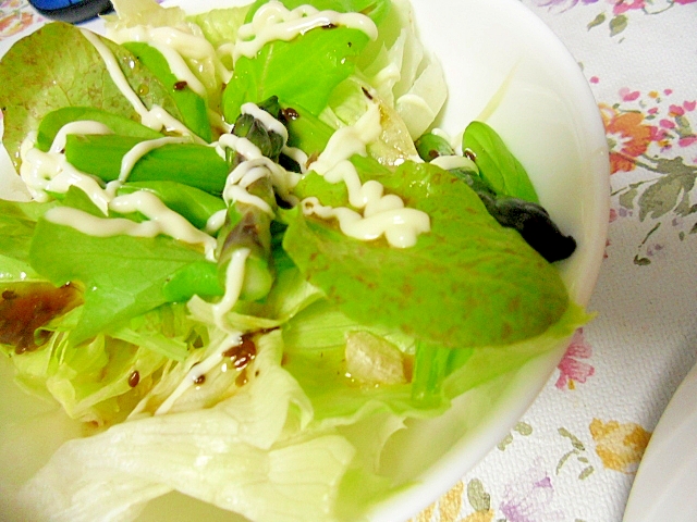 ベビーリーフとアスパラガスのサラダ レシピ 作り方 By ミスチバス 楽天レシピ