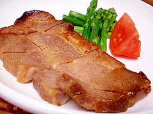 豚肉のチャーシュー風ステーキ