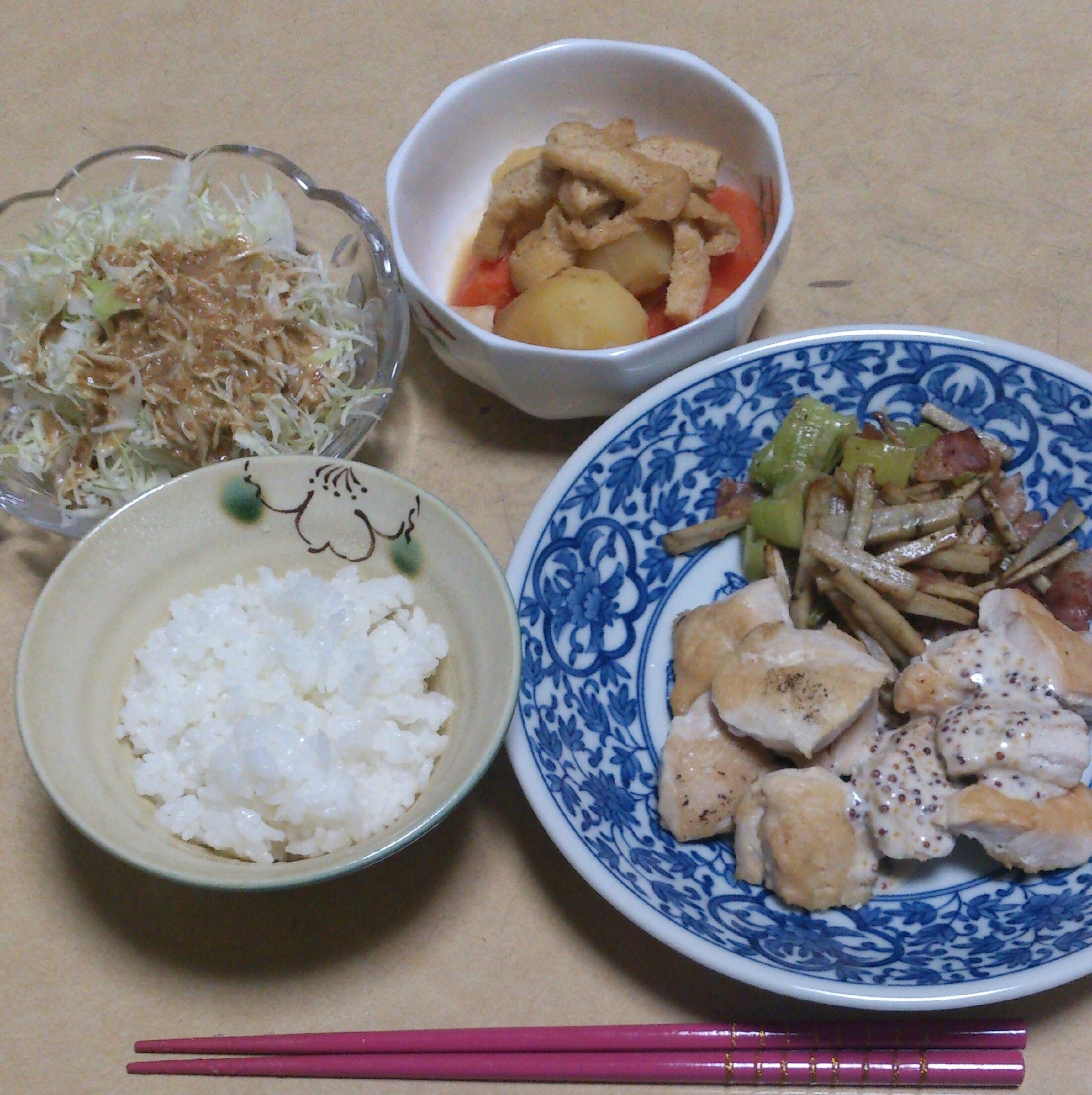 鶏むね肉のソテー定食