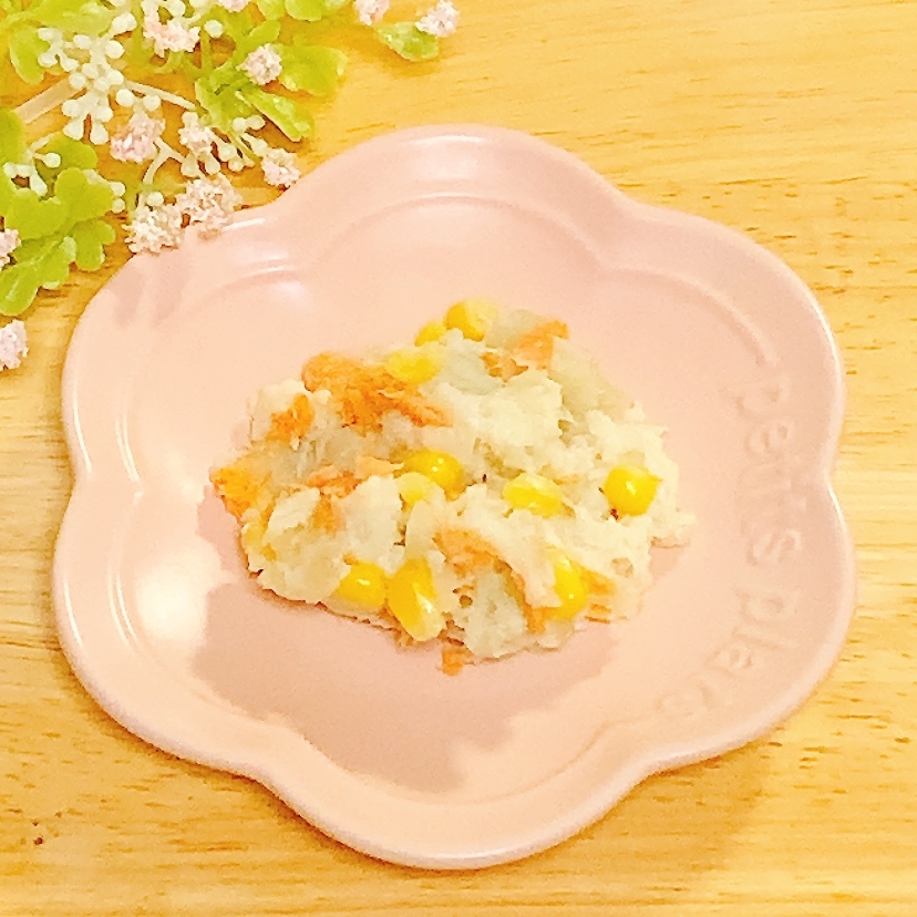 鮭フレークでポテトサラダ