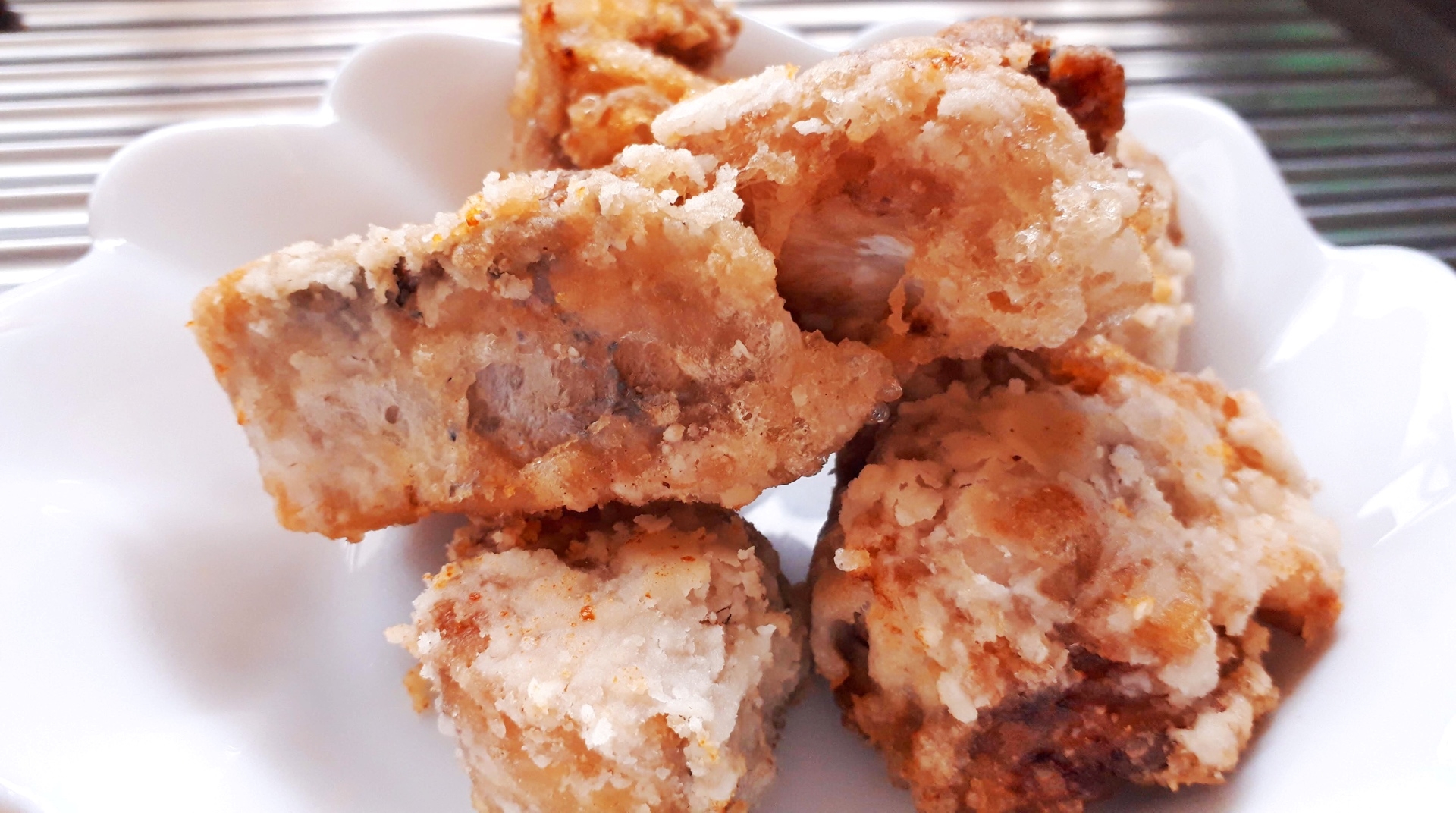 まぐろのカマで♪サクサク竜田揚げ