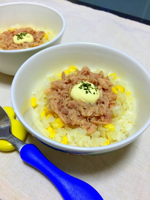 子供が大好き とうもろこしご飯でツナ丼 レシピ 作り方 By Kuuuma 楽天レシピ 子供が大好き とうもろこしご飯でツナ丼 レシピ 作り方 By Kuuuma 楽天レシピ