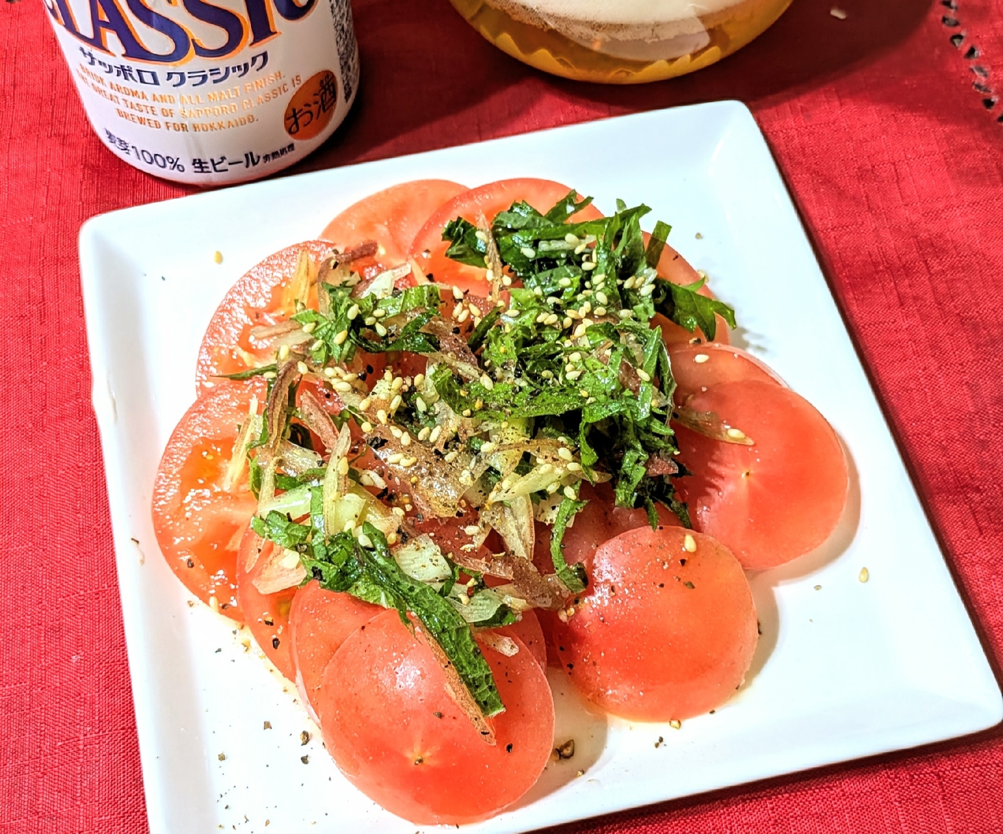 副菜】トマトの薬味ソースサラダ レシピ・作り方 by めんどくさがり子
