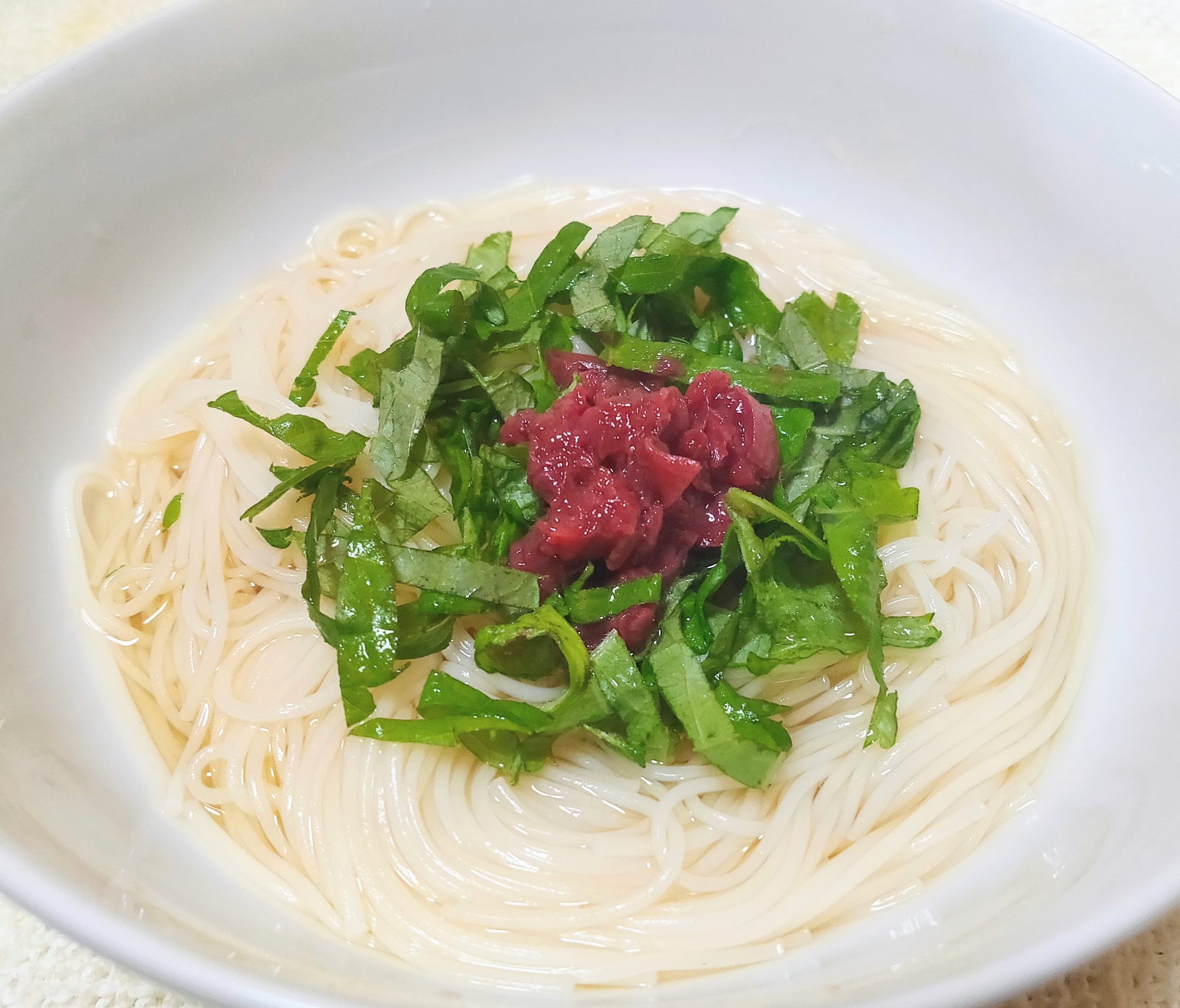 サッパリ！梅しそ素麺