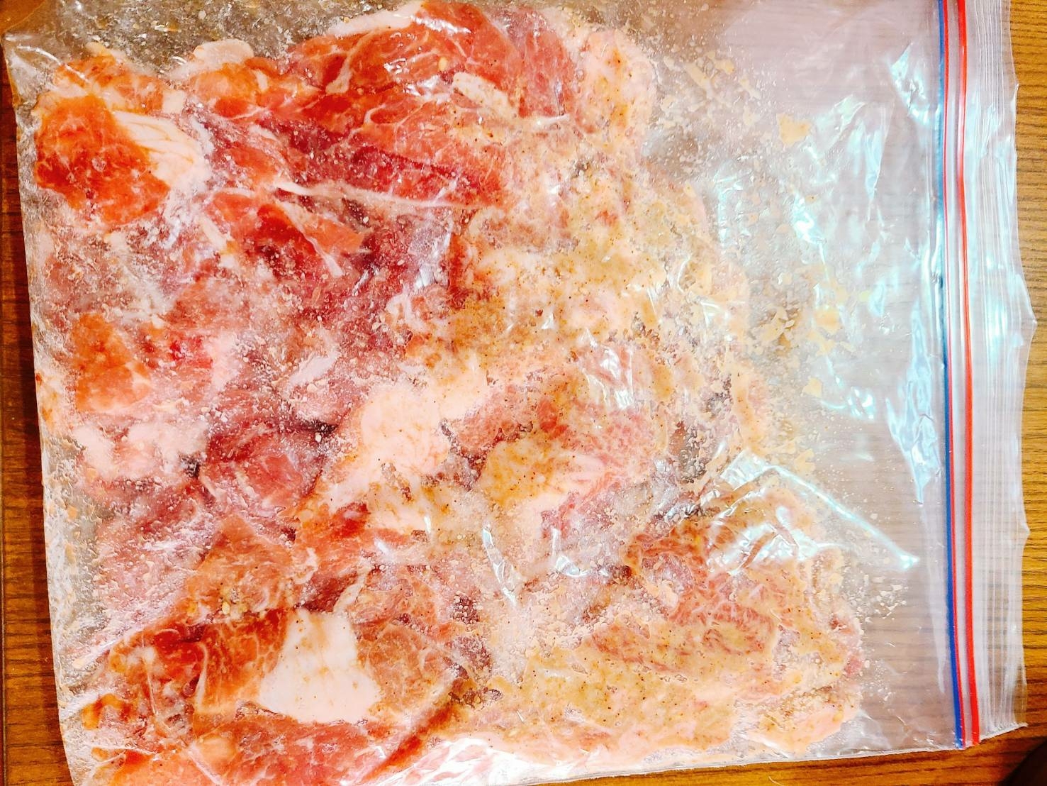 下味冷凍★豚肉のポン酢炒め