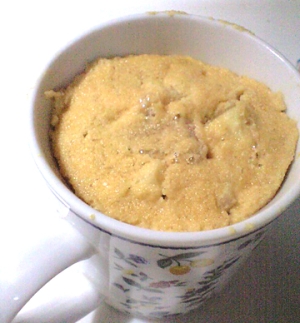 マグカップ&レンジでかんたん♪おからりんごケーキ