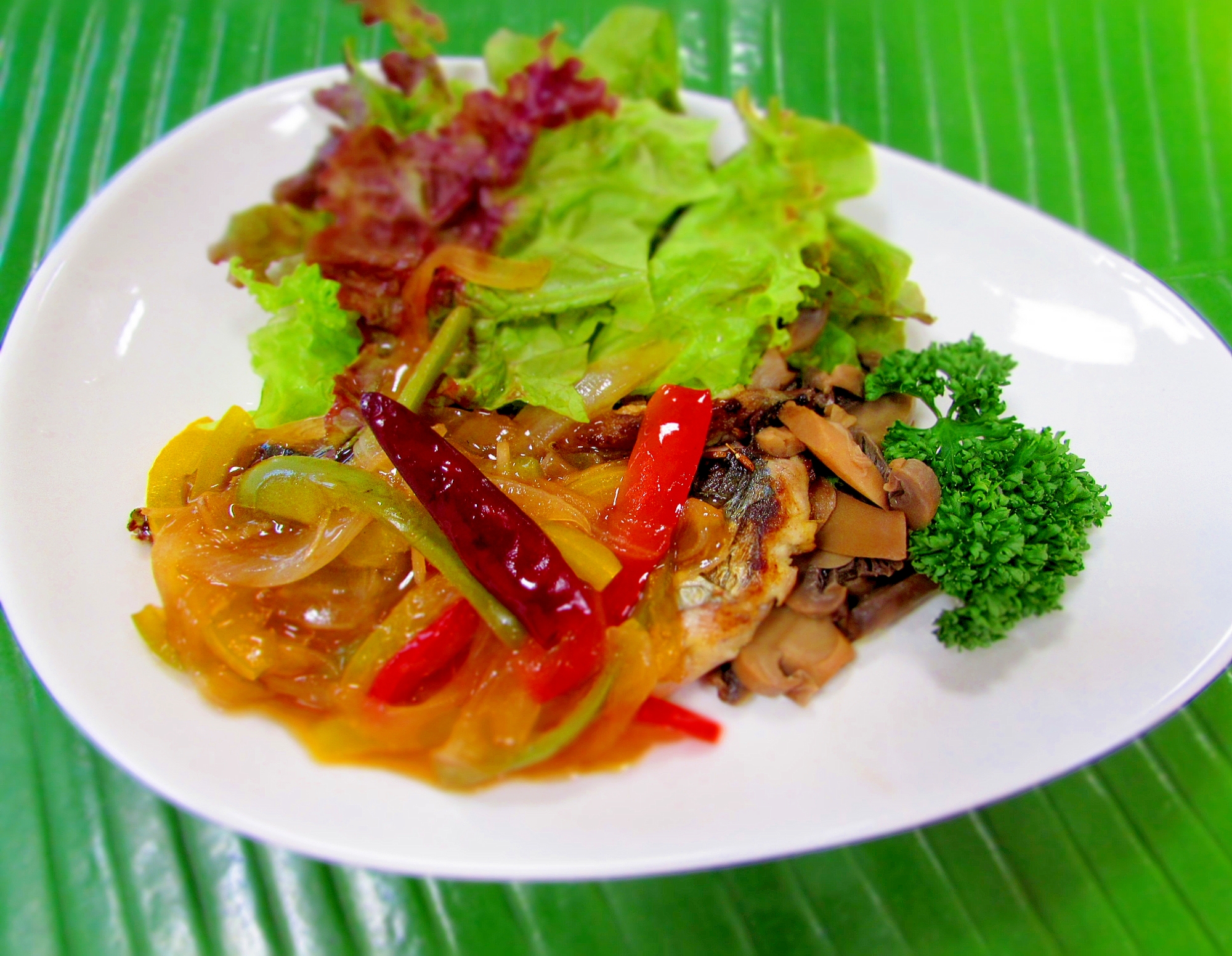 鯵のスパイシーあんかけ