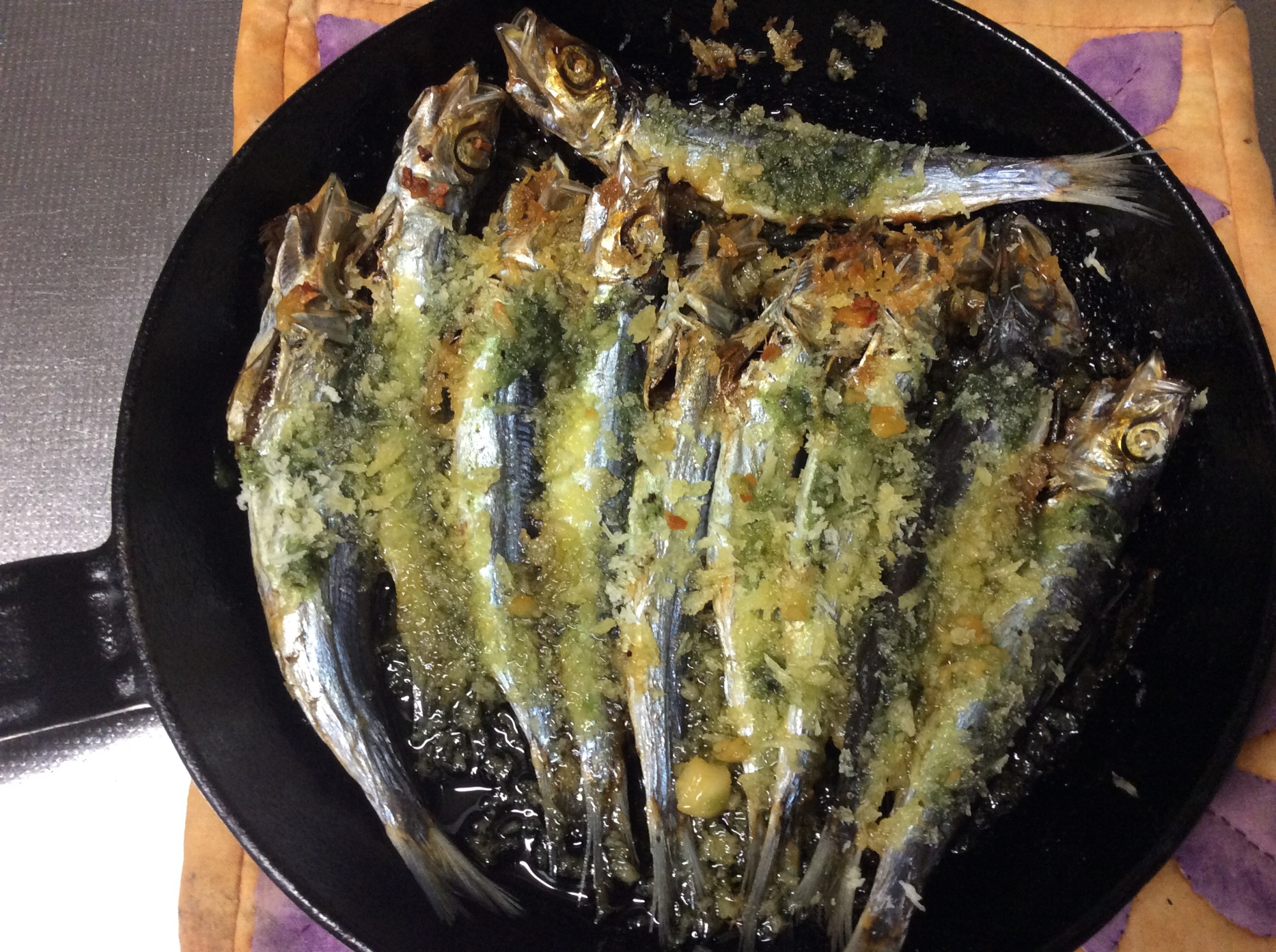 うるめ丸干しのバジル パン粉焼き レシピ 作り方 By あんぱん34号 楽天レシピ うるめ丸干しのバジル パン粉焼き レシピ 作り方 By あんぱん34号 楽天レシピ