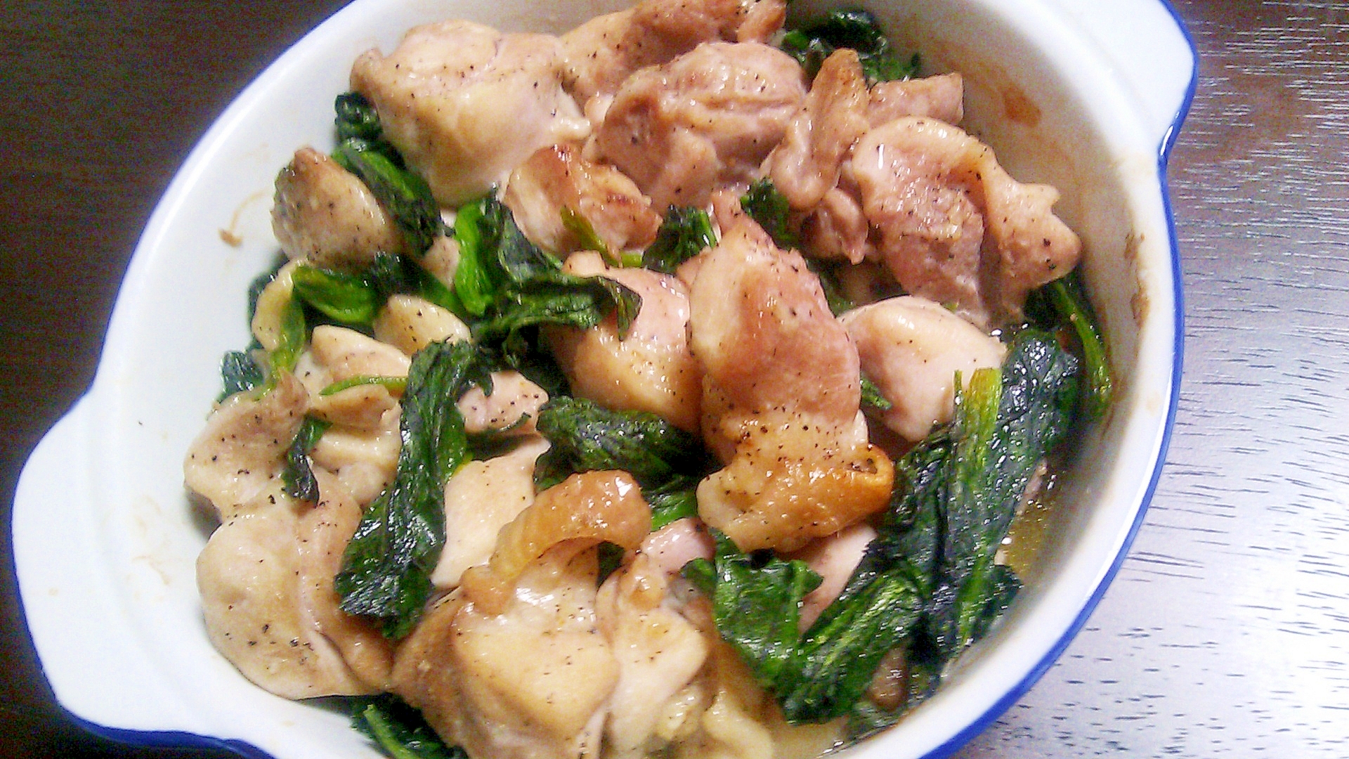 トースターで簡単★鶏肉とほうれん草オーブン焼き