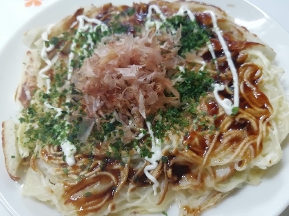 そうめん☆カリッ！もっちり！お好み焼き