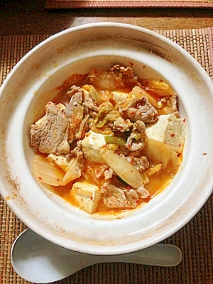 豚キムチ豆腐
