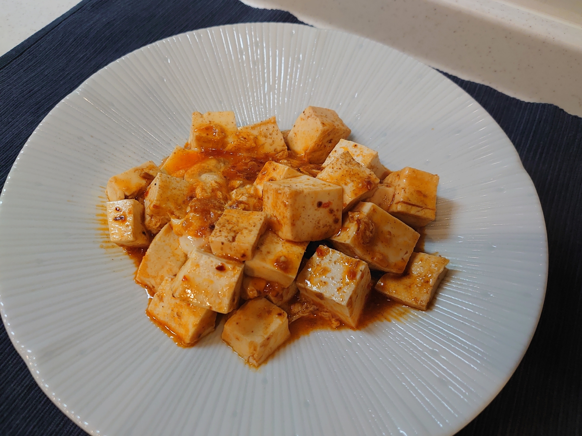 豆腐と卵だけの麻婆豆腐もどき