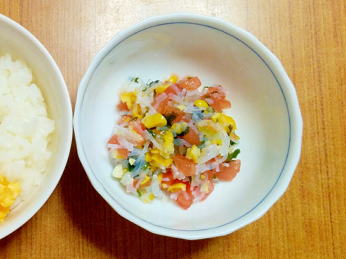 【離乳食】春雨サラダ