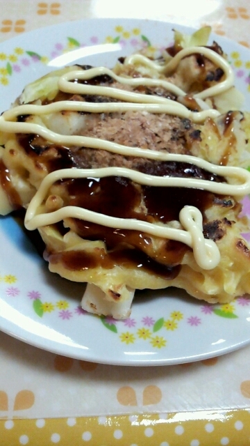 生姜風味☆キャベツだけのお好み焼き風