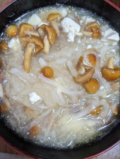 ネギ 大根 なめこのお味噌汁