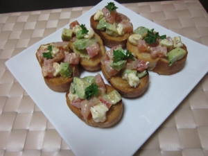 トマトとアボカドのブルスケッタ レシピ 作り方 By たんぽぽ000 楽天レシピ