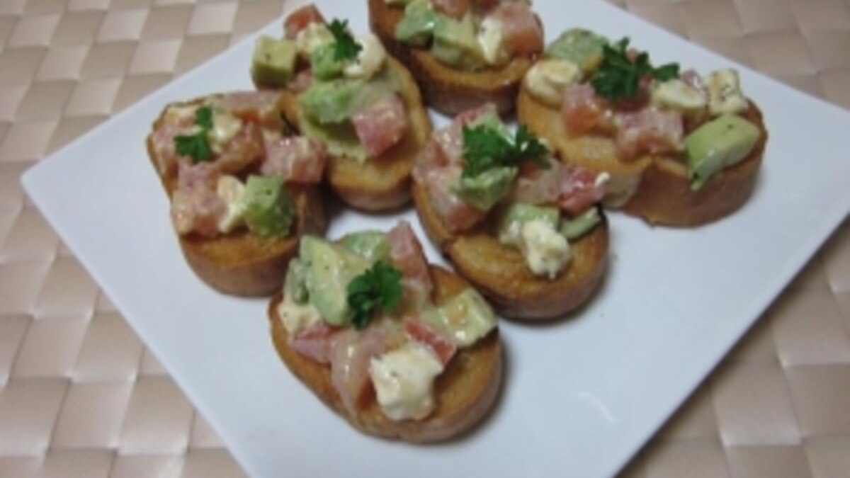 トマトとアボカドのブルスケッタ レシピ 作り方 By たんぽぽ000 楽天レシピ トマトとアボカドのブルスケッタ レシピ 作り方 By たんぽぽ000 楽天レシピ