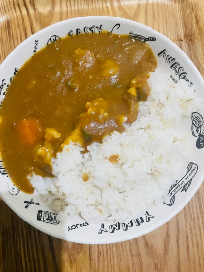 豚肉と牛肉のカレーライス(^^)