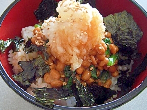 簡単＆ヘルシー♪大根おろし納豆丼♪