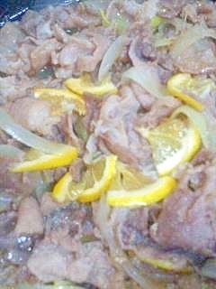豚肉のはちみつレモン炒め