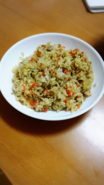 炊飯器で簡単！カレーピラフ☆