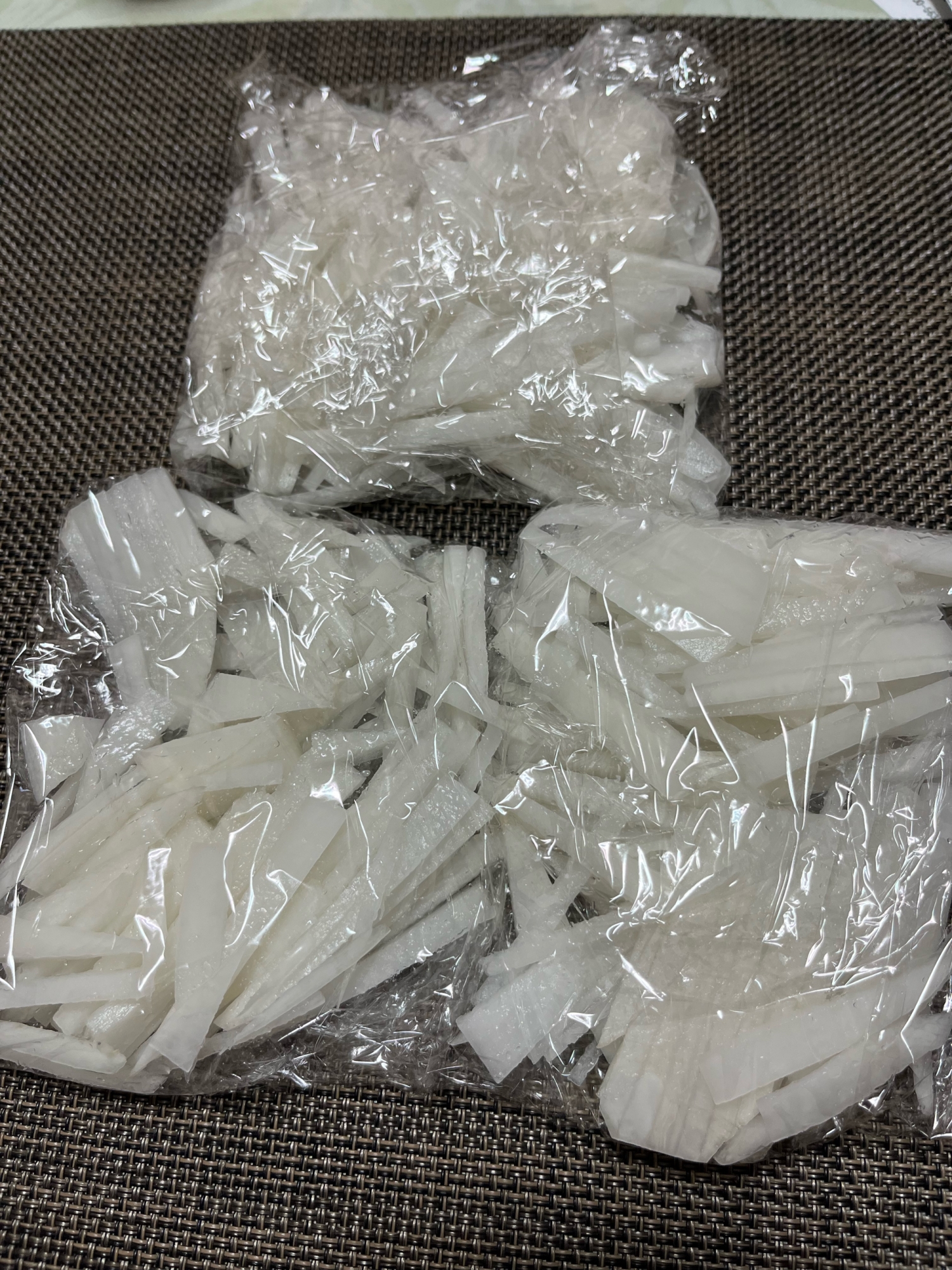 大根の冷凍保存（味噌汁用）