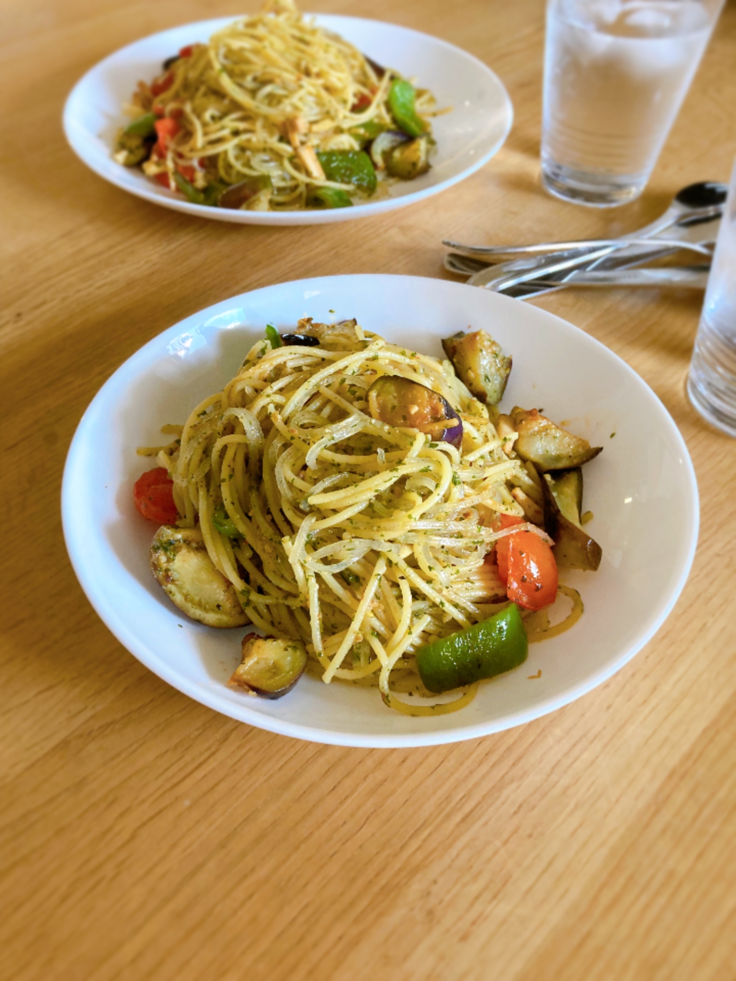 夏野菜と春雨のヘルシーパスタ♪