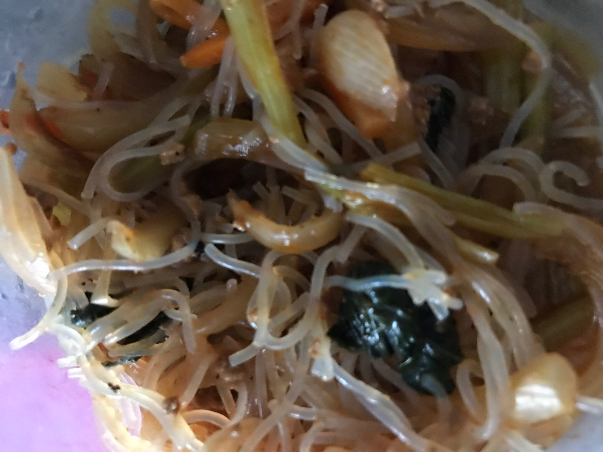 麻婆豆腐の素で！春雨とお野菜の炒め物♪