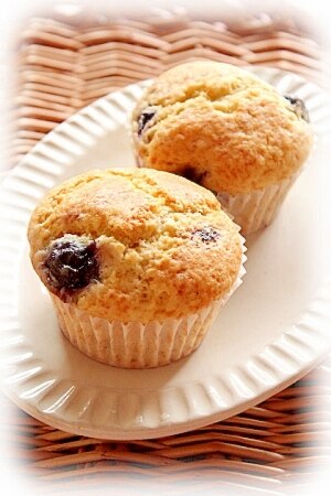 ホットケーキミックスで作る ブルーベリーマフィン レシピ 作り方 By にっこパッド2号 楽天レシピ
