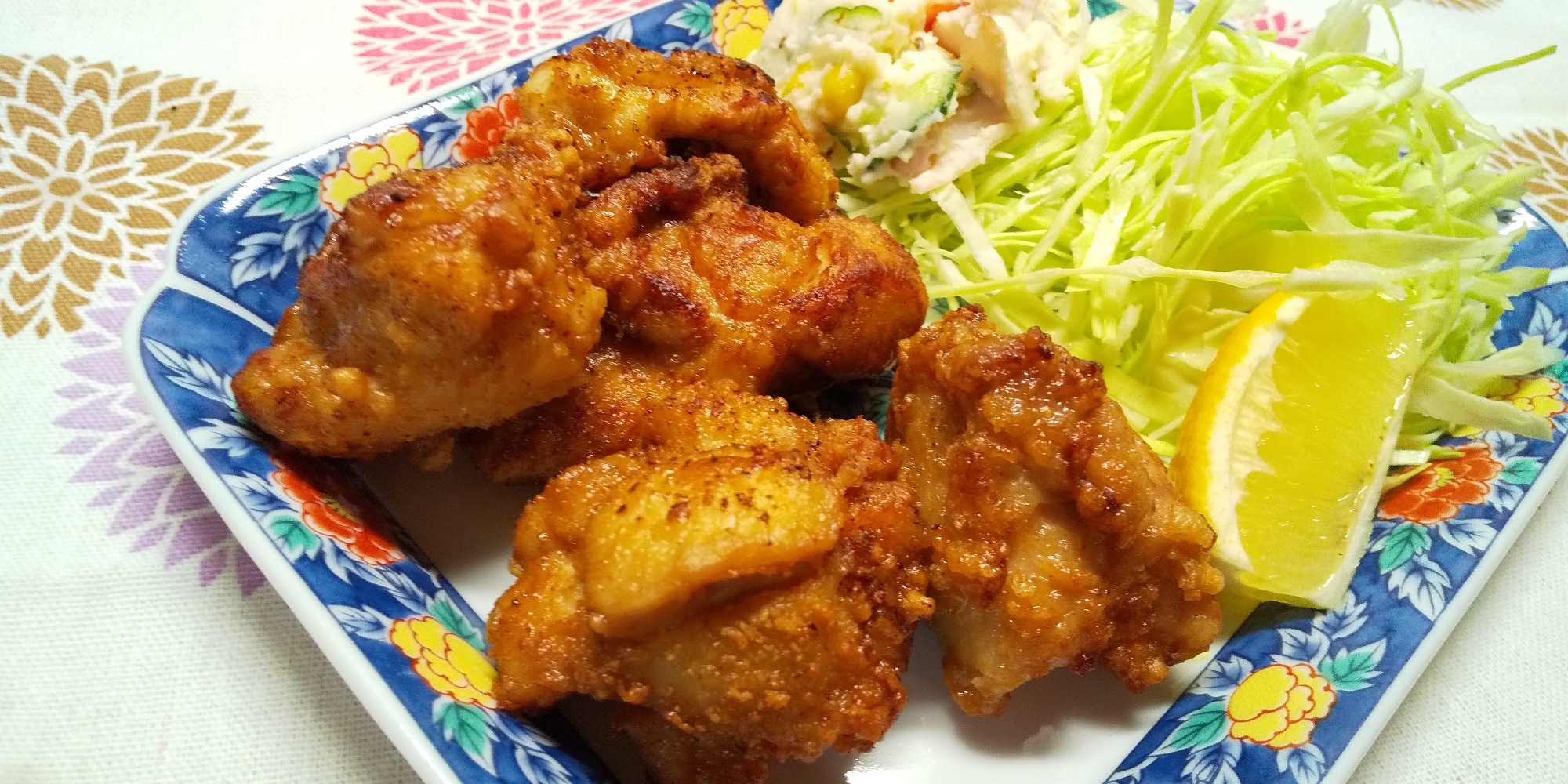 美味☆ 衣にきな粉使用の鶏肉唐揚げ☆