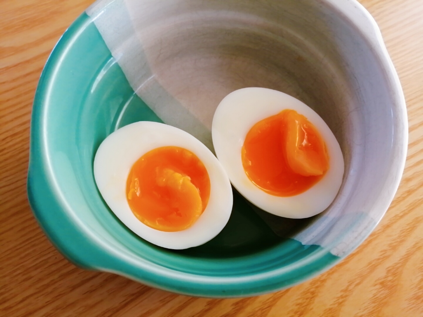 節約☆黄身がとろ～り☆半熟茹で卵