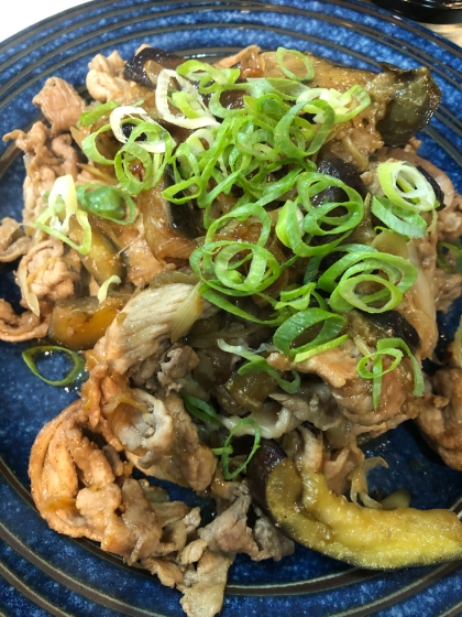 ご飯のお供に♪豚肉と茄子の味噌炒め