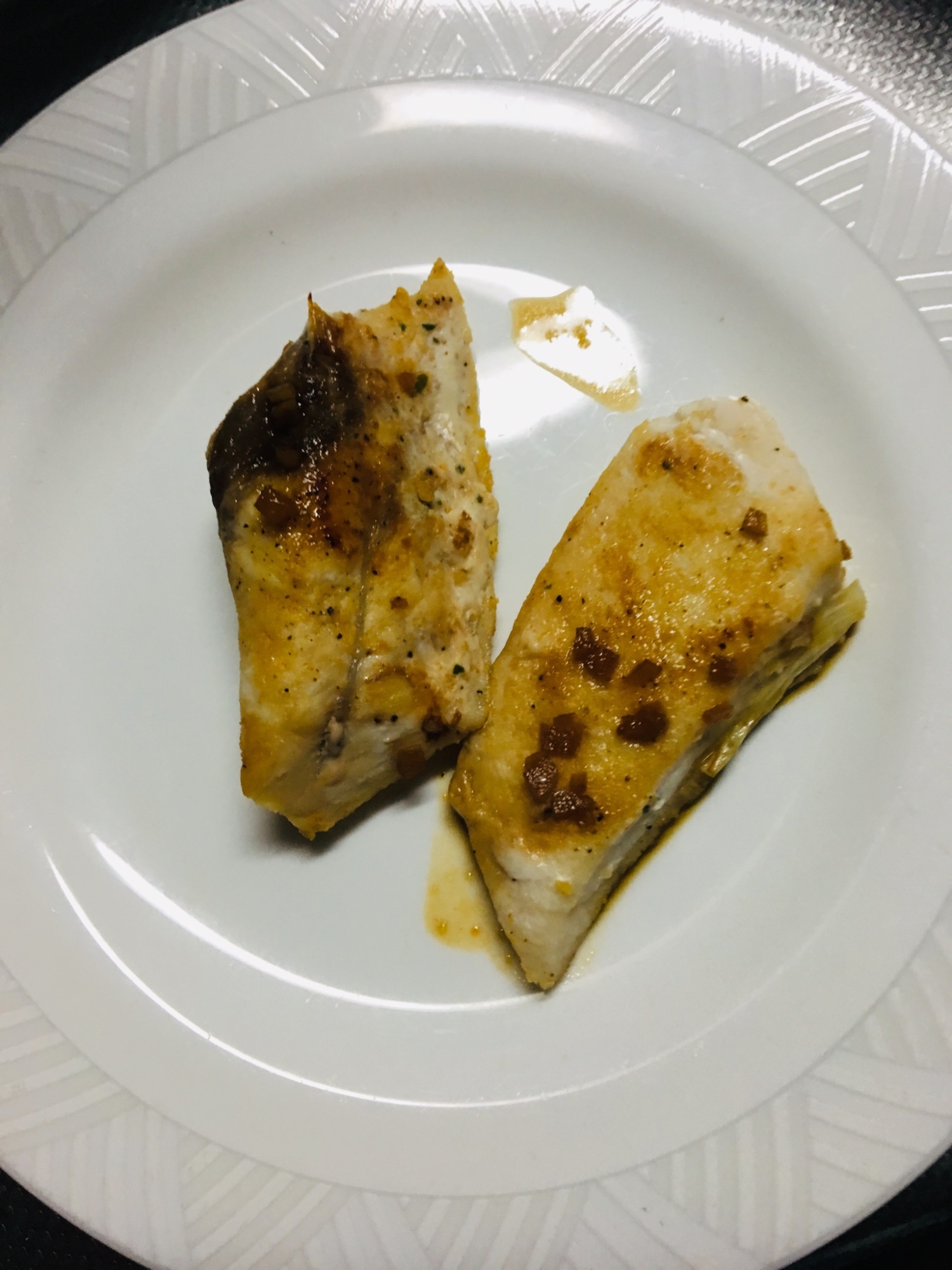 かじきまぐろのガーリックシュリンプ風