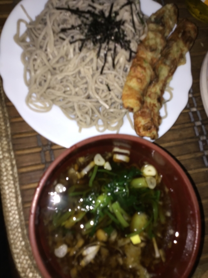 お蕎麦と一緒に、ごちそうさま。